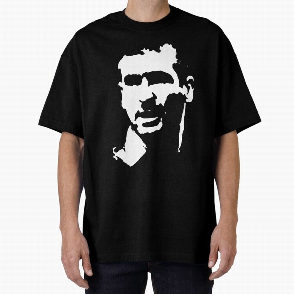 Eric Cantona Manchester Football Legend Oversized T-Shirt Celebrate Golden Goal Energy in FIFA World Cup 2026 USA Canada Mexico Spirit, Inspired by Brazil, Messi and Cristiano Ronaldo, Classic Soccer Heritage, Championship Pressure, Fan Loyalty and