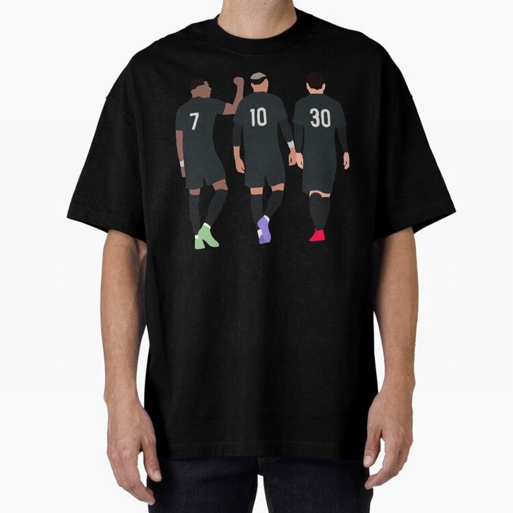 Messi Neymar France Football Players Trio Mmn #y79 Oversized T-Shirt Feel FIFA World Cup 2026 for Fans of Cristiano Ronaldo, Haaland and CR7 and Argentina, Bringing Football History, Final Match Energy, Crowd Noise and Once in a Lifetime Moments;