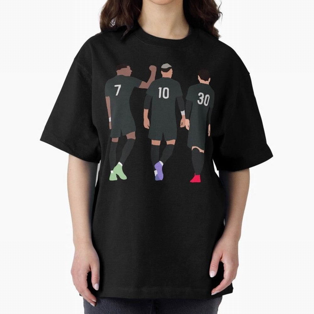 Messi Neymar France Football Players Trio Mmn #y79 Oversized T-Shirt Feel FIFA World Cup 2026 for Fans of Cristiano Ronaldo, Haaland and CR7 and Argentina, Bringing Football History, Final Match Energy, Crowd Noise and Once in a Lifetime Moments;