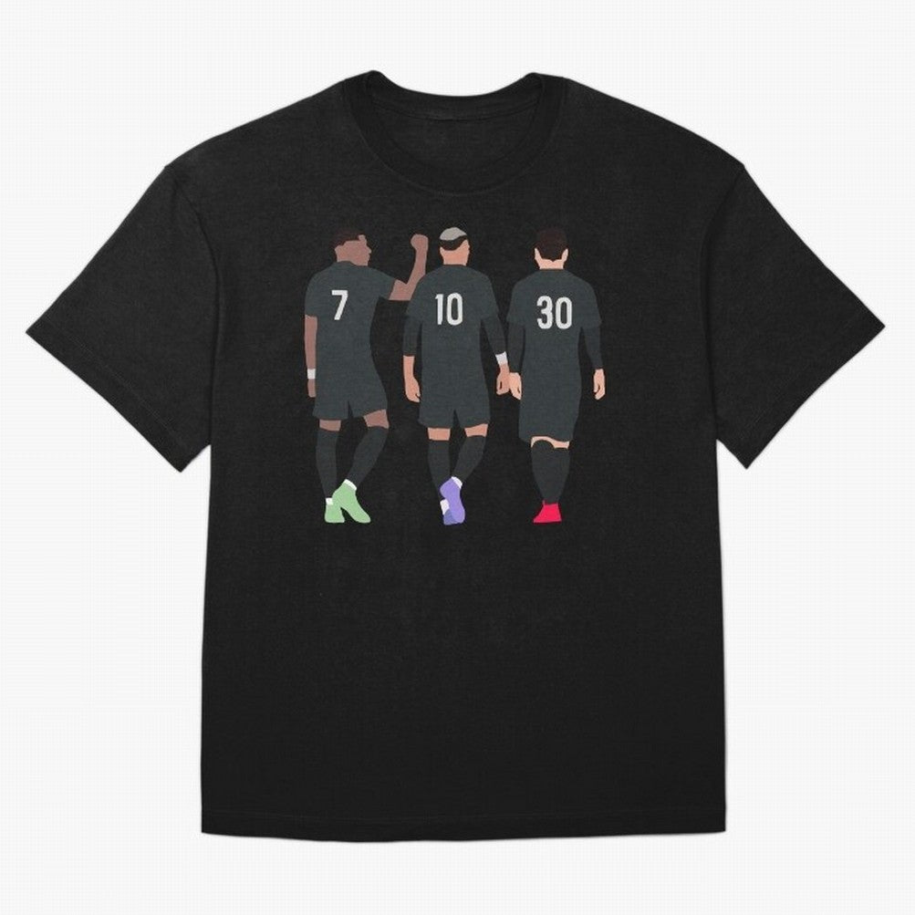 Messi Neymar France Football Players Trio Mmn #y79 Oversized T-Shirt Feel FIFA World Cup 2026 for Fans of Cristiano Ronaldo, Haaland and CR7 and Argentina, Bringing Football History, Final Match Energy, Crowd Noise and Once in a Lifetime Moments;