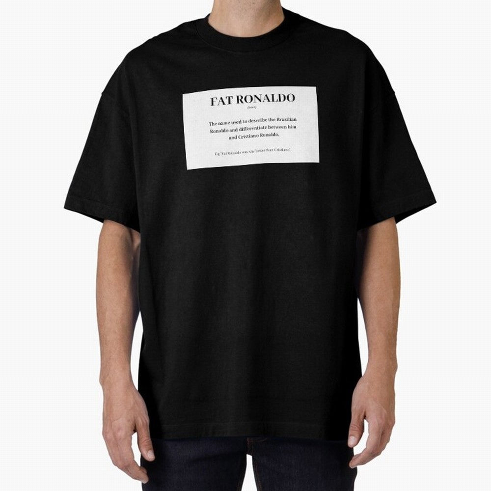 FAT RONALDO Oversized T-Shirt Honor the Football Icons of Match Day Hype around FIFA World Cup 2026 Group Stage, Mbappe and Neymar, Brazil, Portugal and Argentina, Goal Celebration Energy, Supporter Heritage, Football Icons and Worldwide Tournament