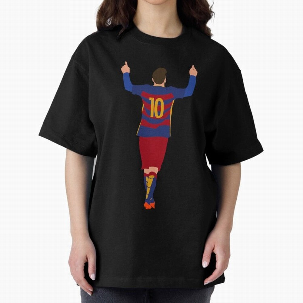 Lionel Messi - Fc Barcelona #s14 Oversized T-Shirt Make Every Match About Match Day Hype around FIFA World Cup 2026, CR7 and Messi, England and Germany, Match Day Excitement, Supporter Culture, Golden Goals and Global Football Passion; Great for