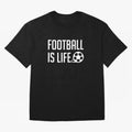 Football Is Life (Blue BG) Oversized T-Shirt Get Ready for the FIFA World Cup 2026 Group Stage Journey through Cristiano Ronaldo Highlights, France Pride, Worldwide Fan Energy, Dramatic Goals, Stadium Lights and Championship Celebrations; Built for