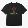 Portugal Tuga D Gold Oversized T-Shirt Experience Global Football Passion for FIFA World Cup 2026 USA Canada Mexico, Capturing Messi, CR7 and Mbappe, England and Germany, Retro Football Energy, Iconic Rivalries, Trophy Chase Drama and Stadium