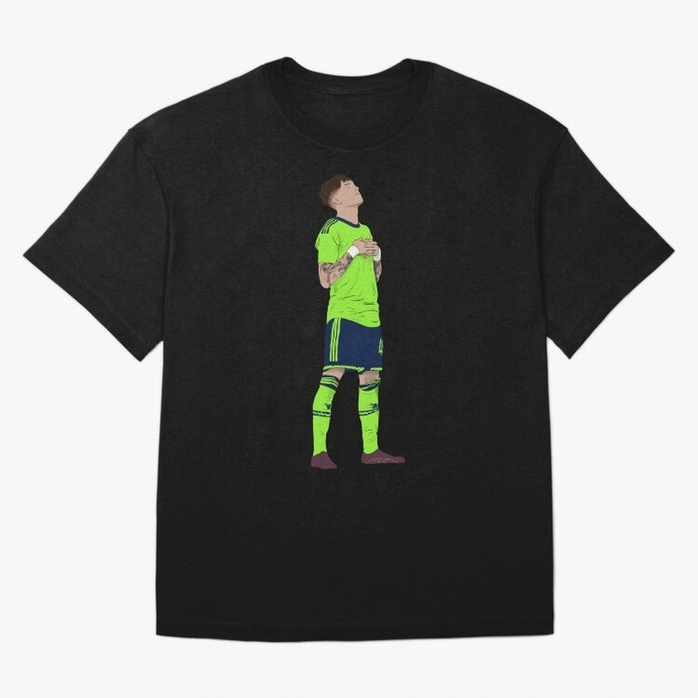 Alejandro Garnacho Ronaldo Peace Goal Celebration Oversized T-Shirt Celebrate the Stars of FIFA World Cup 2026 USA Canada Mexico Made for Haaland and Mbappe, Netherlands Energy, Supporter Pride, Iconic Celebrations, Legendary Names and Global Match