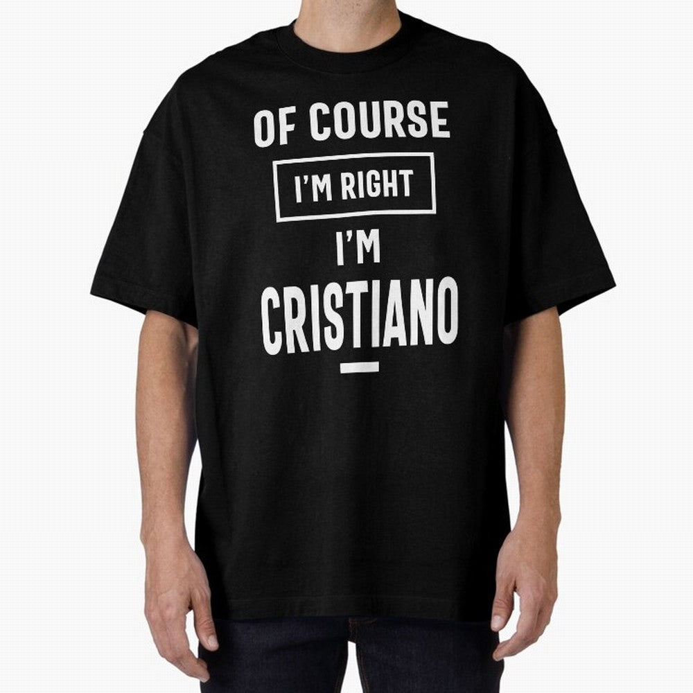 Cristiano Personalized Name Birthday Gift Oversized T-Shirt Bring Retro Soccer Energy to FIFA World Cup 2026 USA Canada Mexico Built around Cristiano Ronaldo, France and Portugal Energy, Fan Favorite Moments, National Team Passion, Big Match Drama