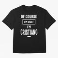 Cristiano Personalized Name Birthday Gift Oversized T-Shirt Bring Retro Soccer Energy to FIFA World Cup 2026 USA Canada Mexico Built around Cristiano Ronaldo, France and Portugal Energy, Fan Favorite Moments, National Team Passion, Big Match Drama