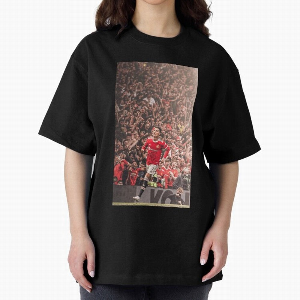 cristiano Oversized T-Shirt Show Match Day Excitement for FIFA World Cup 2026 Group Stage Spirit, Made for France and Portugal, Messi, Stadium Chants, National Pride, Trophy Dreams and Unforgettable Football Memories; Ideal for Football Dads,