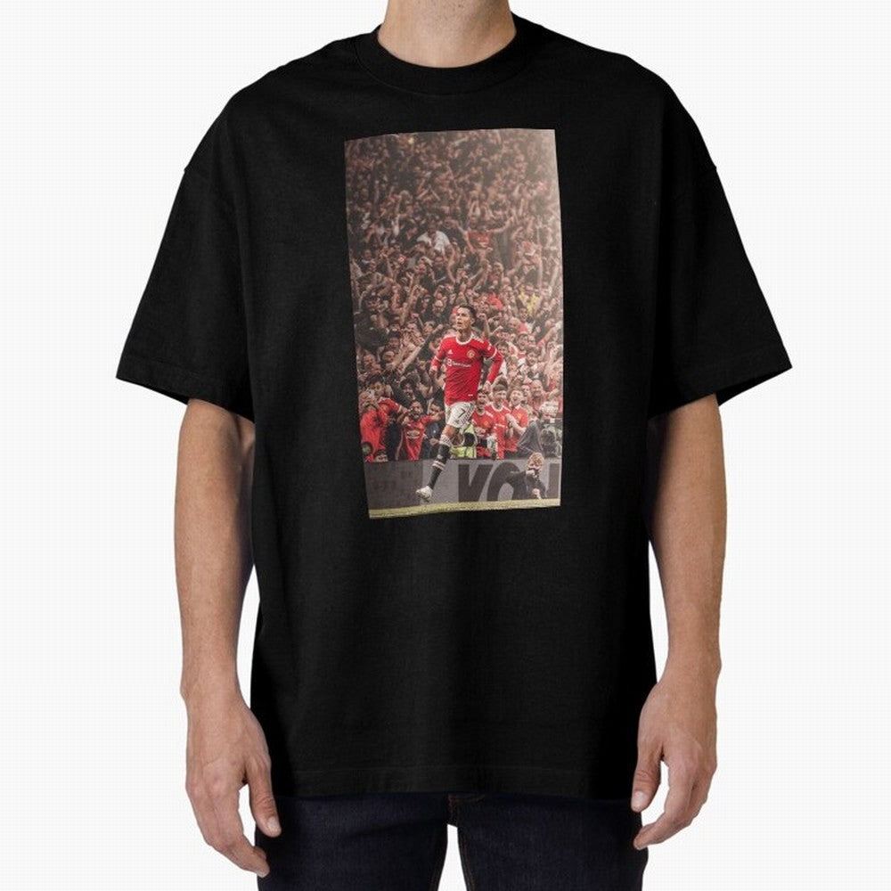 cristiano Oversized T-Shirt Show Match Day Excitement for FIFA World Cup 2026 Group Stage Spirit, Made for France and Portugal, Messi, Stadium Chants, National Pride, Trophy Dreams and Unforgettable Football Memories; Ideal for Football Dads,