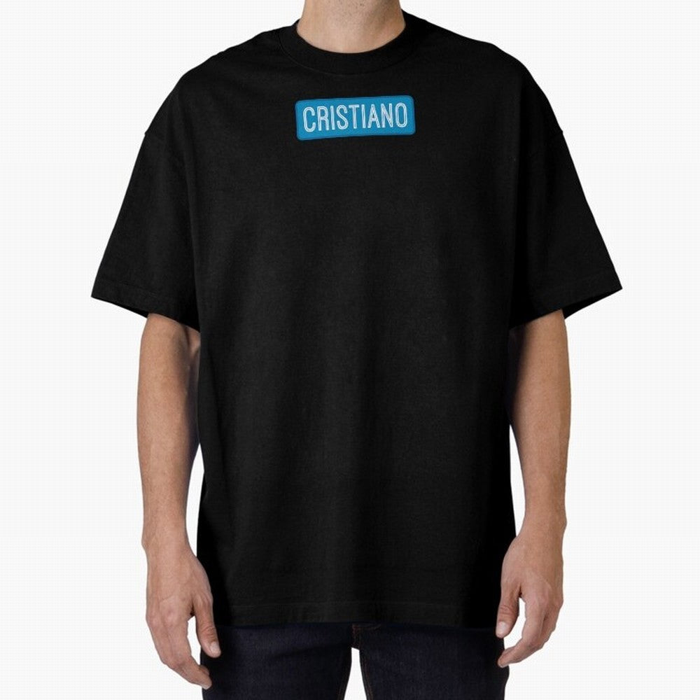 Cristiano Name Oversized T-Shirt Feel the Roar of FIFA World Cup 2026 USA Canada Mexico for Fans of Haaland and Mbappe and Argentina, Bringing Championship Spirit, Famous Goals, Roaring Crowds and International Football Unity; Ideal for Passionate