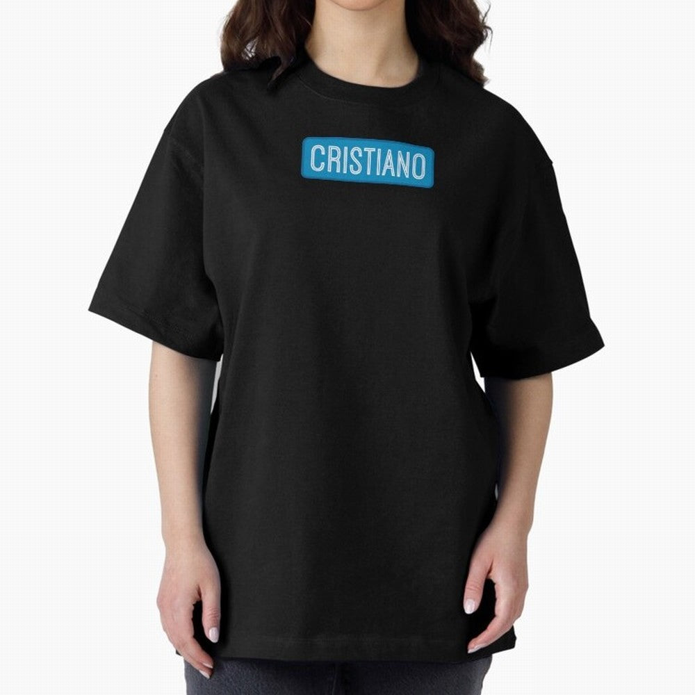 Cristiano Name Oversized T-Shirt Feel the Roar of FIFA World Cup 2026 USA Canada Mexico for Fans of Haaland and Mbappe and Argentina, Bringing Championship Spirit, Famous Goals, Roaring Crowds and International Football Unity; Ideal for Passionate