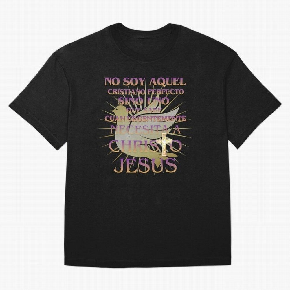 No soy aquel cristiano perfecto - Spanish Faith Quote Oversized T-Shirt Represent Fans Who Live for the FIFA World Cup 2026 USA Canada Mexico Journey through Mbappe Highlights, Netherlands Pride, Stadium Memories, Football Loyalty, International