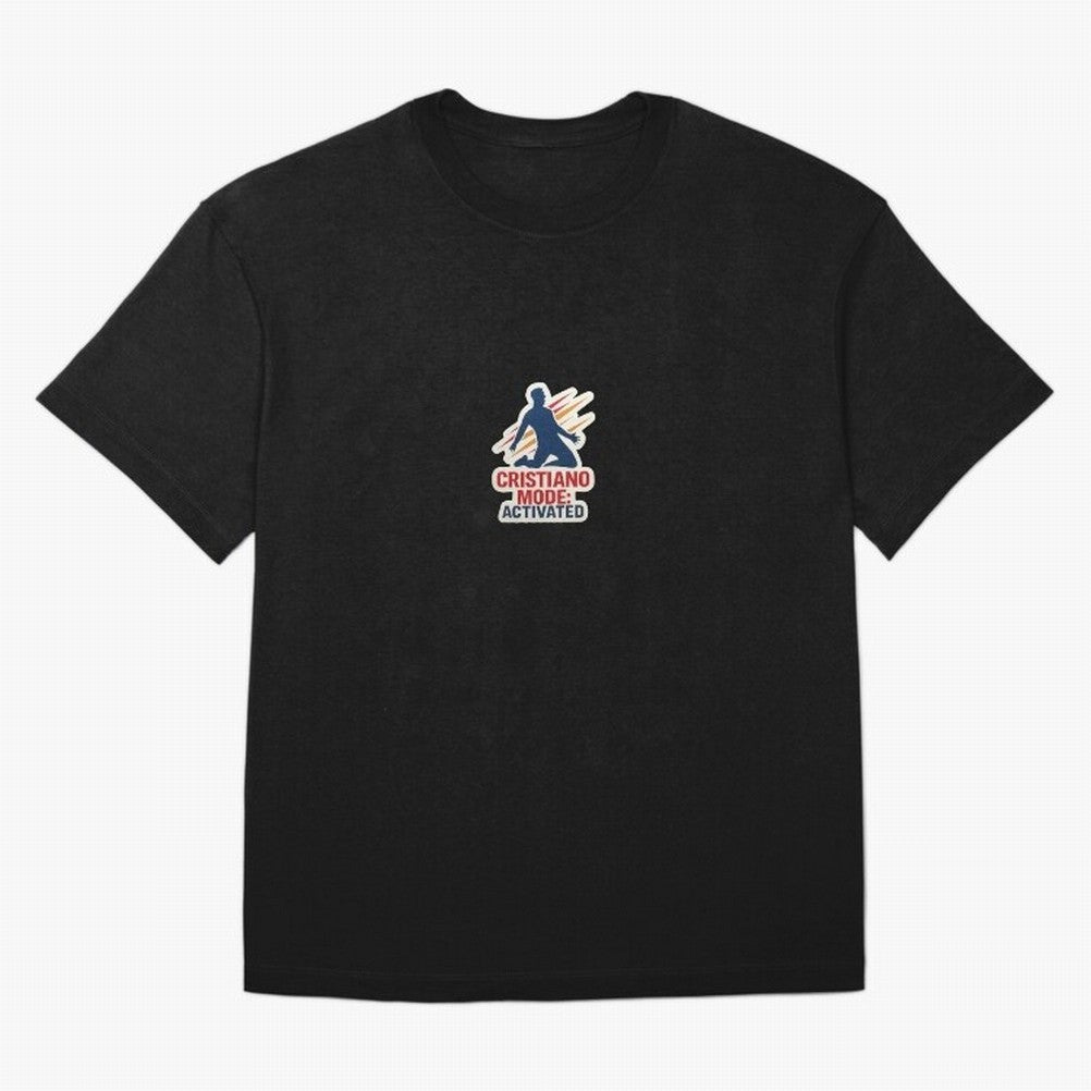 Cristiano Mode: Activated v2 Oversized T-Shirt Remember the FIFA World Cup 2026 USA Canada Mexico Journey through Messi, CR7 and Mbappe Highlights, Portugal Pride, Vintage Soccer Flavor, Modern Football Stars, National Flags and Final Night