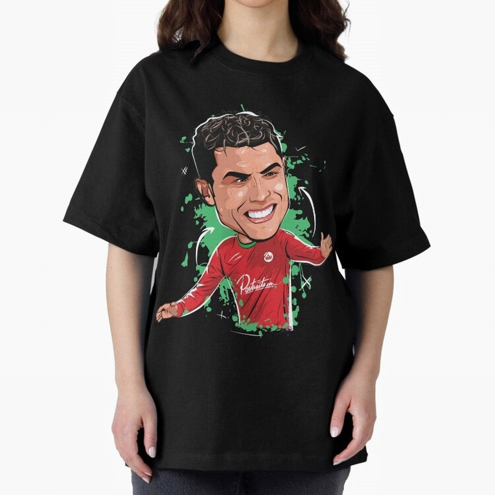 Cristiano Oversized T-Shirt Bring the FIFA World Cup 2026 USA Canada Mexico Journey through Neymar Highlights, England Pride, Football Passion, Legendary Performances, Festival Vibes and Supporter Community; Made for Die Hard Supporters, Soccer
