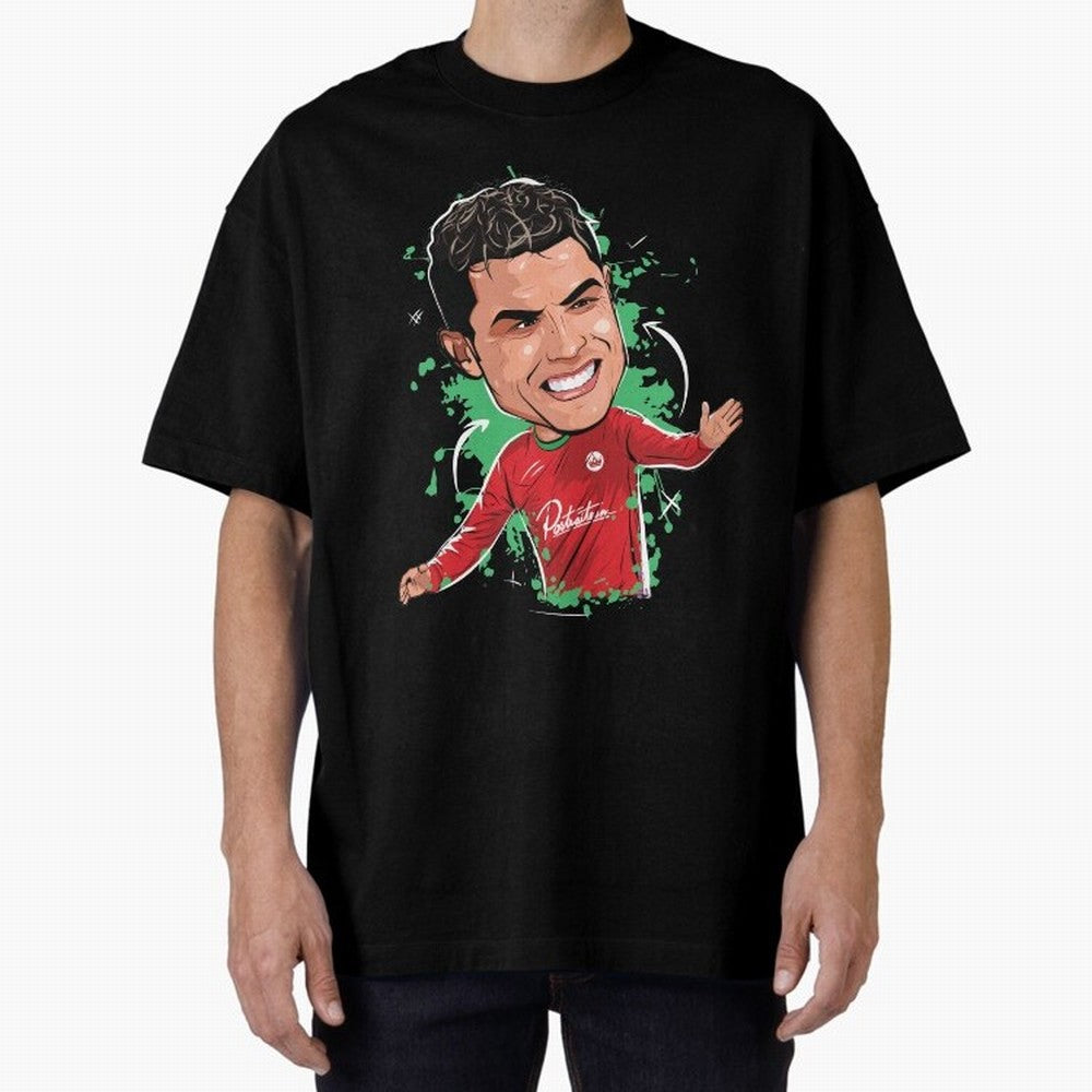 Cristiano Oversized T-Shirt Bring the FIFA World Cup 2026 USA Canada Mexico Journey through Neymar Highlights, England Pride, Football Passion, Legendary Performances, Festival Vibes and Supporter Community; Made for Die Hard Supporters, Soccer