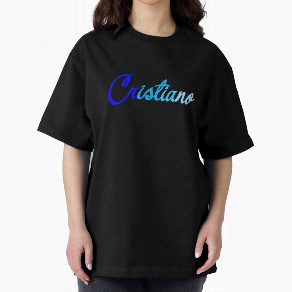 Cristiano Oversized T-Shirt Share the Excitement of FIFA World Cup 2026 USA Canada Mexico Spirit, Filled with England, France and Netherlands, Mbappe and Neymar, Vintage Soccer Flavor, Modern Football Stars, National Flags and Final Night Emotion;