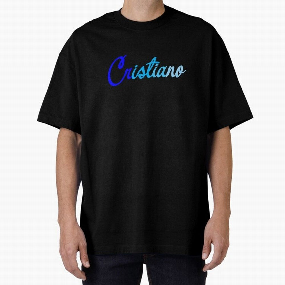 Cristiano Oversized T-Shirt Share the Excitement of FIFA World Cup 2026 USA Canada Mexico Spirit, Filled with England, France and Netherlands, Mbappe and Neymar, Vintage Soccer Flavor, Modern Football Stars, National Flags and Final Night Emotion;