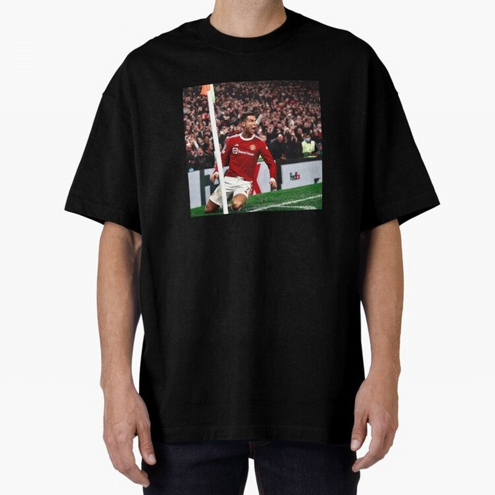 Cristiano Oversized T-Shirt Honor Football Greatness during Match Day Hype around FIFA World Cup 2026 Group Stage, Cristiano Ronaldo, Haaland and CR7, Argentina, France and Brazil, Sports Nostalgia, International Competition, Famous Players and
