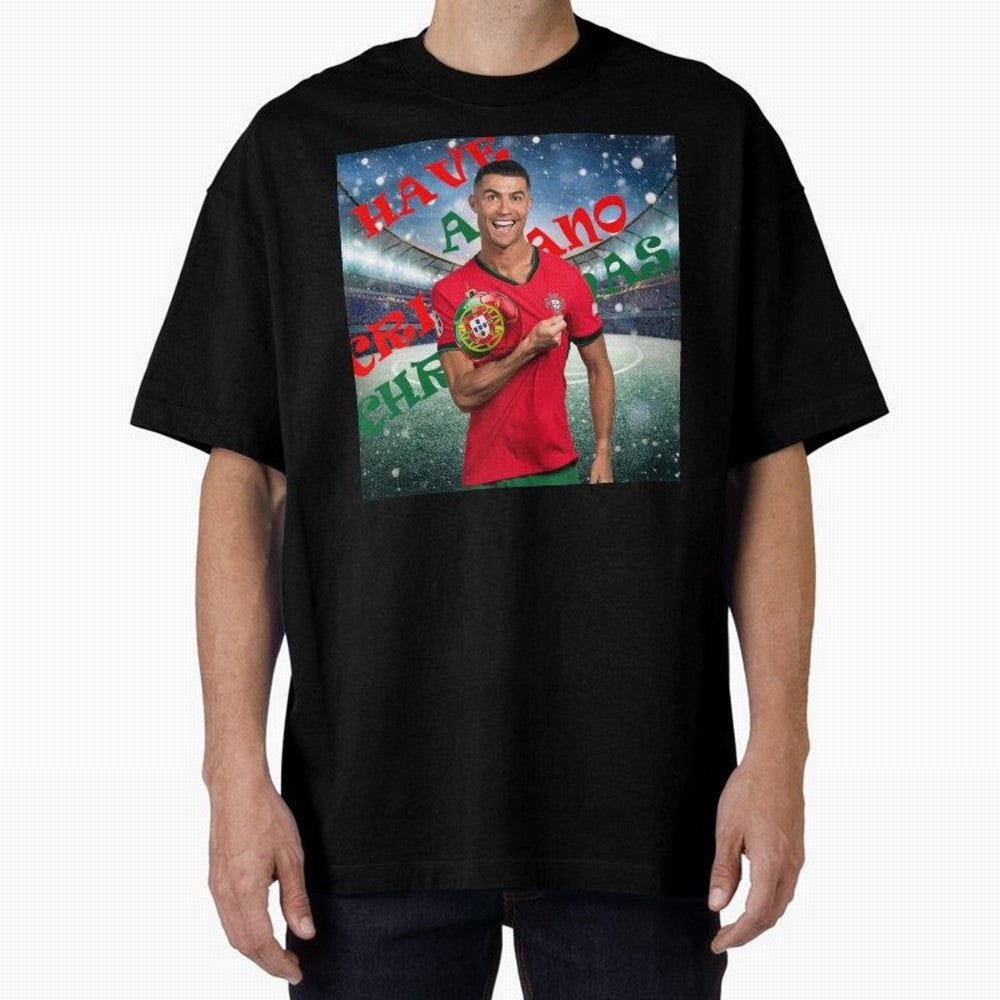 Have a Cristiano Christmas Oversized T-Shirt Keep Football History Alive during FIFA World Cup 2026 Group Stage for Fans of Cristiano Ronaldo and France, Bringing Stadium Chants, National Pride, Trophy Dreams and Unforgettable Football Memories;