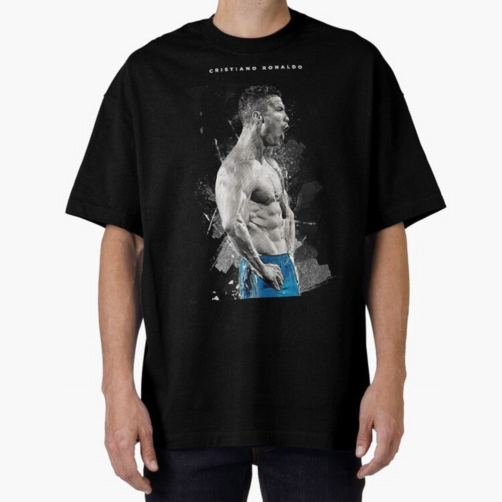 Cristiano Ronaldo Cristiano Ronaldo Oversized T-Shirt Bring Legendary Rivalry Energy to Match Day Hype around FIFA World Cup 2026, Cristiano Ronaldo, Haaland and CR7, Portugal, Spain and Germany, Football Festival Excitement, Trophy Ambitions,