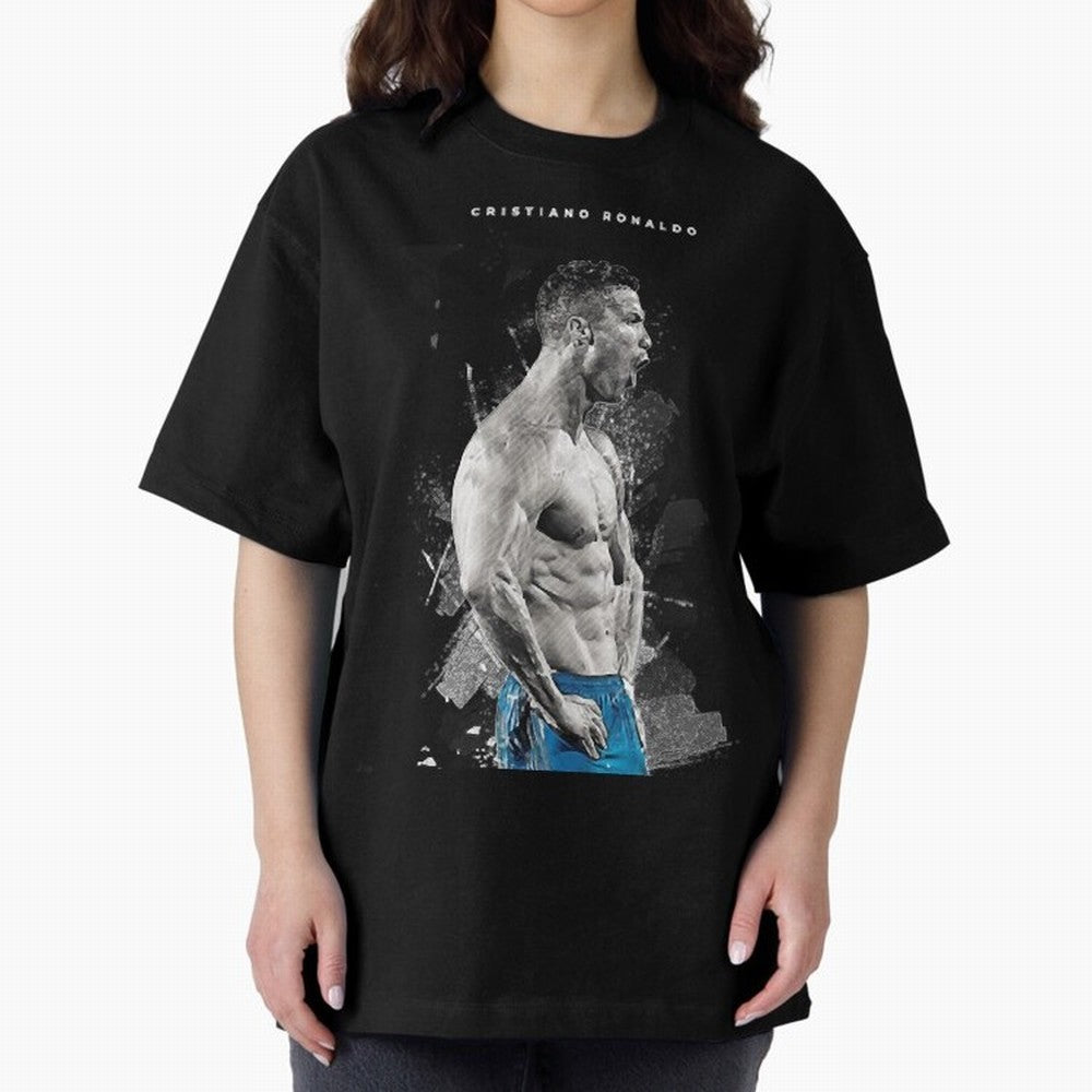 Cristiano Ronaldo Cristiano Ronaldo Oversized T-Shirt Bring Legendary Rivalry Energy to Match Day Hype around FIFA World Cup 2026, Cristiano Ronaldo, Haaland and CR7, Portugal, Spain and Germany, Football Festival Excitement, Trophy Ambitions,