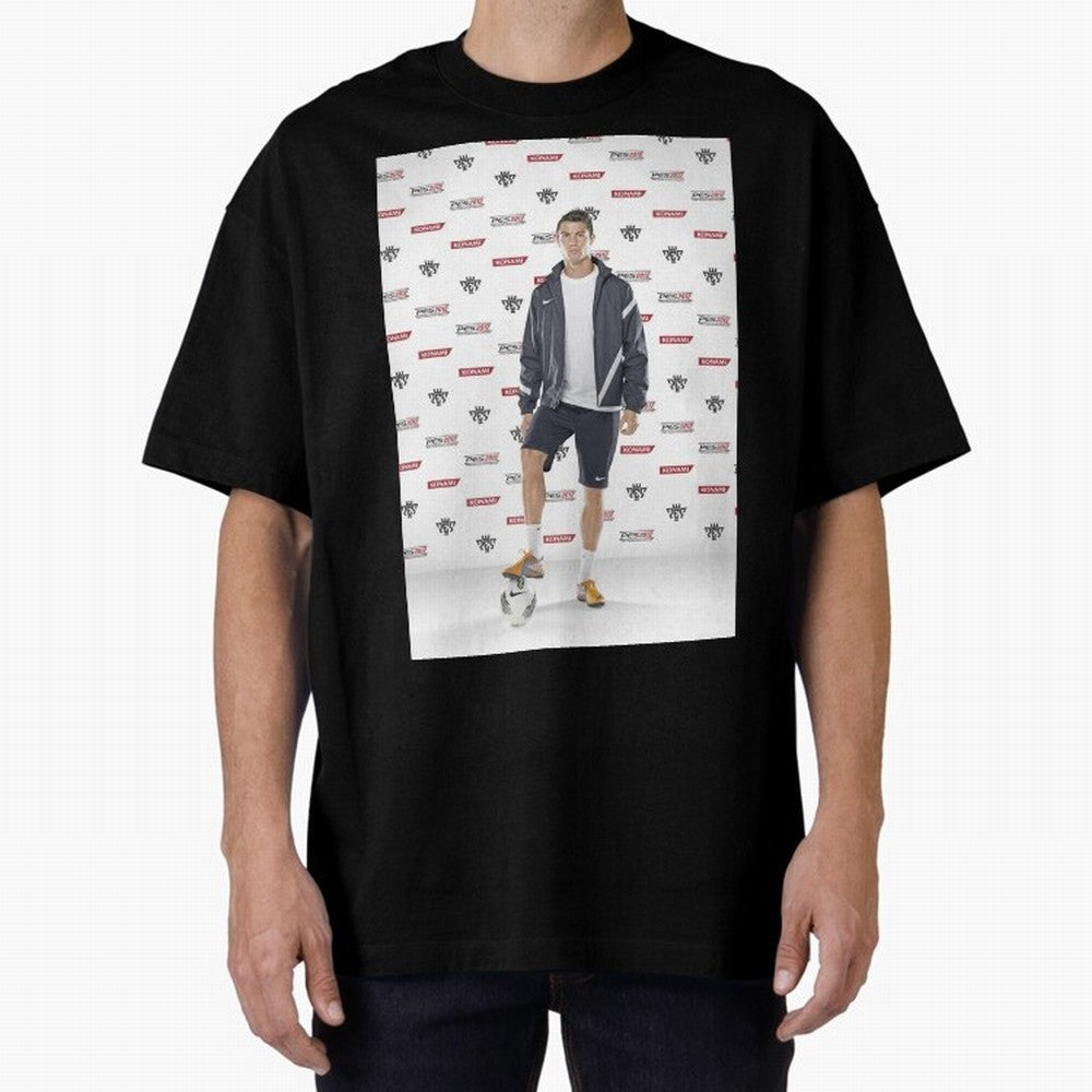 sport cristiano ronaldo football Oversized T-Shirt Join FIFA World Cup 2026 for Fans of Neymar, Haaland and Cristiano Ronaldo and Spain and Netherlands, Bringing Championship Spirit, Famous Goals, Roaring Crowds and International Football Unity;