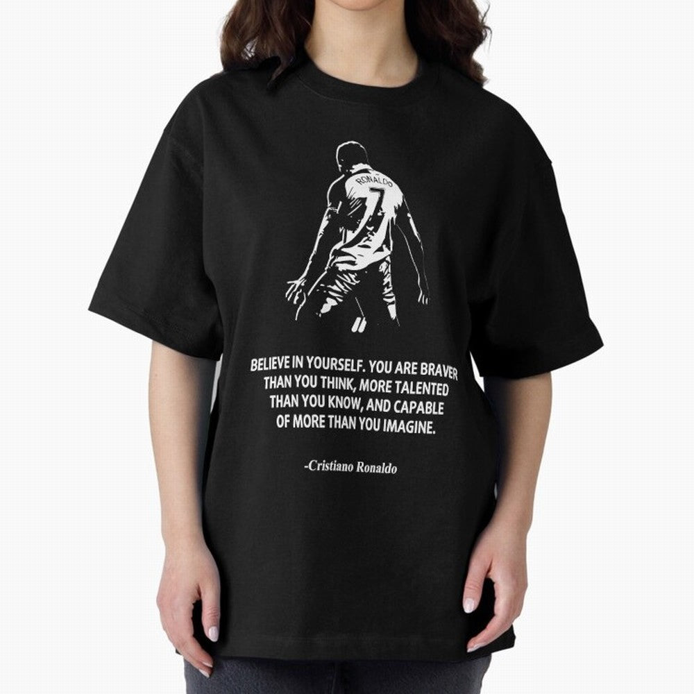 Cristiano Ronaldo Quotes Oversized T-Shirt Bring Trophy Dreams to FIFA World Cup 2026 for Fans of Messi, CR7 and Mbappe and Argentina, France and Brazil, Bringing Champion Mindset, Group Stage Buzz, Knockout Tension and Passionate Fan Culture;