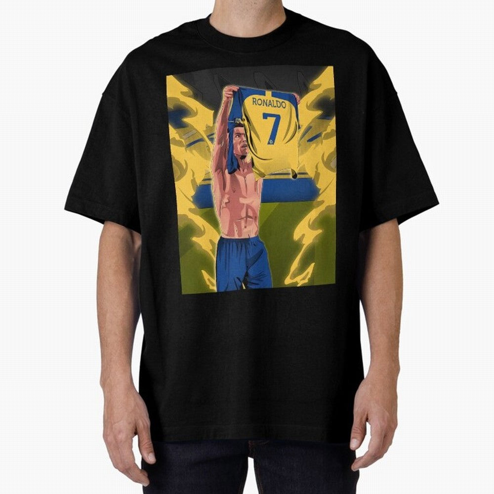 aksi copot kaos selebrasi Oversized T-Shirt Celebrate National Team Dreams in the FIFA World Cup 2026 Journey through Haaland and Mbappe Highlights, Argentina and Brazil Pride, Supporter Pride, Iconic Celebrations, Legendary Names and Global Match
