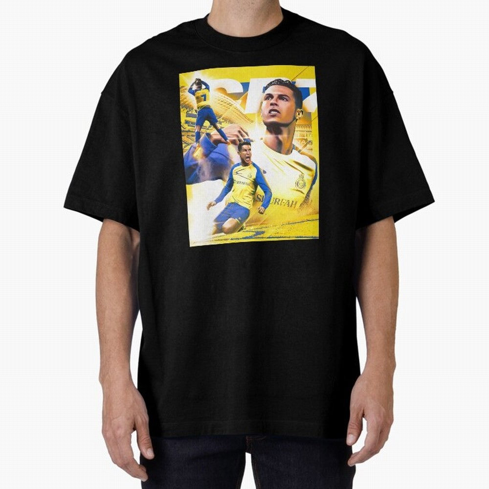 legend footballer yellow Oversized T-Shirt Join Supporters Worldwide for FIFA World Cup 2026 Group Stage with Haaland, Brazil Energy, Goal Celebration Energy, Supporter Heritage, Football Icons and Worldwide Tournament Joy; Ideal for Football Dads,