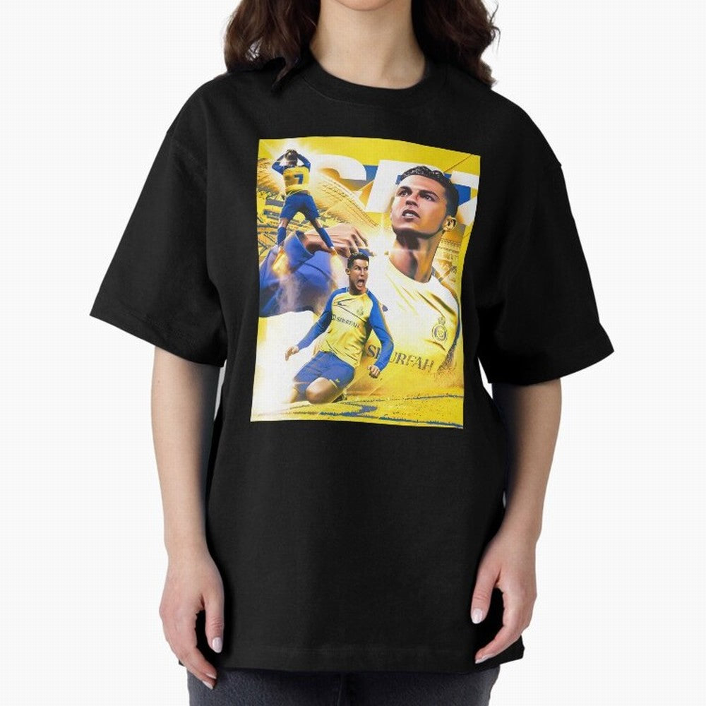 legend footballer yellow Oversized T-Shirt Join Supporters Worldwide for FIFA World Cup 2026 Group Stage with Haaland, Brazil Energy, Goal Celebration Energy, Supporter Heritage, Football Icons and Worldwide Tournament Joy; Ideal for Football Dads,