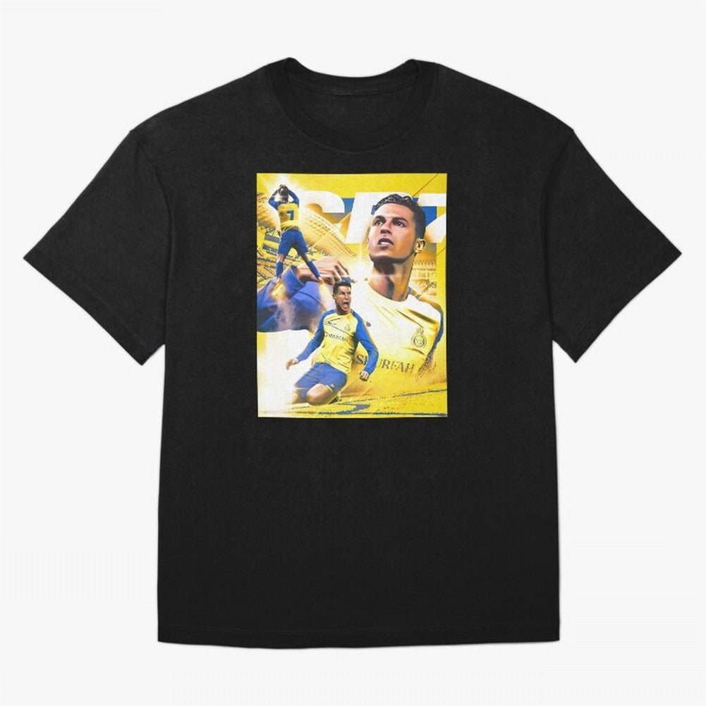 legend footballer yellow Oversized T-Shirt Join Supporters Worldwide for FIFA World Cup 2026 Group Stage with Haaland, Brazil Energy, Goal Celebration Energy, Supporter Heritage, Football Icons and Worldwide Tournament Joy; Ideal for Football Dads,