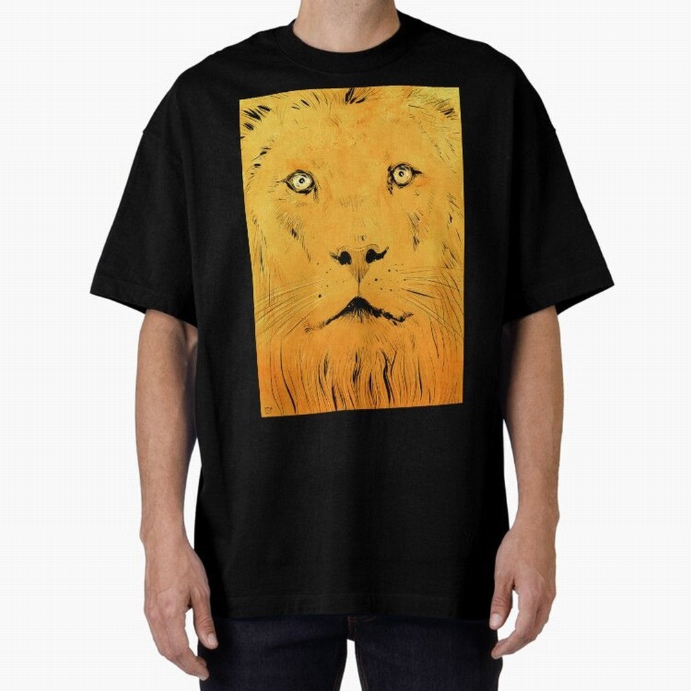 Lion Oversized T-Shirt Stand Out with Spirit from the FIFA World Cup 2026 Journey through Neymar, Haaland and Cristiano Ronaldo Highlights, England Pride, Football Passion, Legendary Performances, Festival Vibes and Supporter Community; Made for