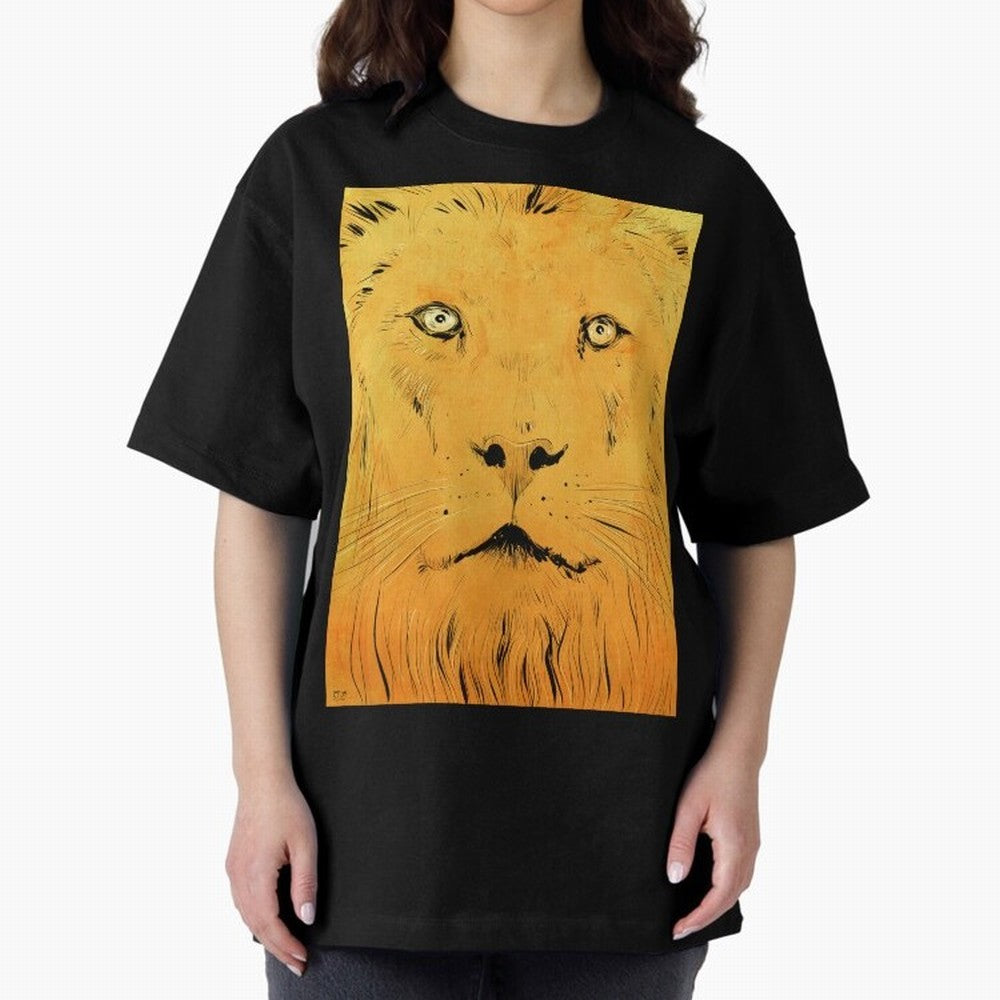 Lion Oversized T-Shirt Stand Out with Spirit from the FIFA World Cup 2026 Journey through Neymar, Haaland and Cristiano Ronaldo Highlights, England Pride, Football Passion, Legendary Performances, Festival Vibes and Supporter Community; Made for