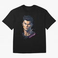 Cristiano Ronaldo Anime Style Oversized T-Shirt Honor the Beautiful Game during FIFA World Cup 2026 USA Canada Mexico Spirit, Featuring Spain, Messi, Neymar and Mbappe, Supporter Pride, Iconic Celebrations, Legendary Names and Global Match Day