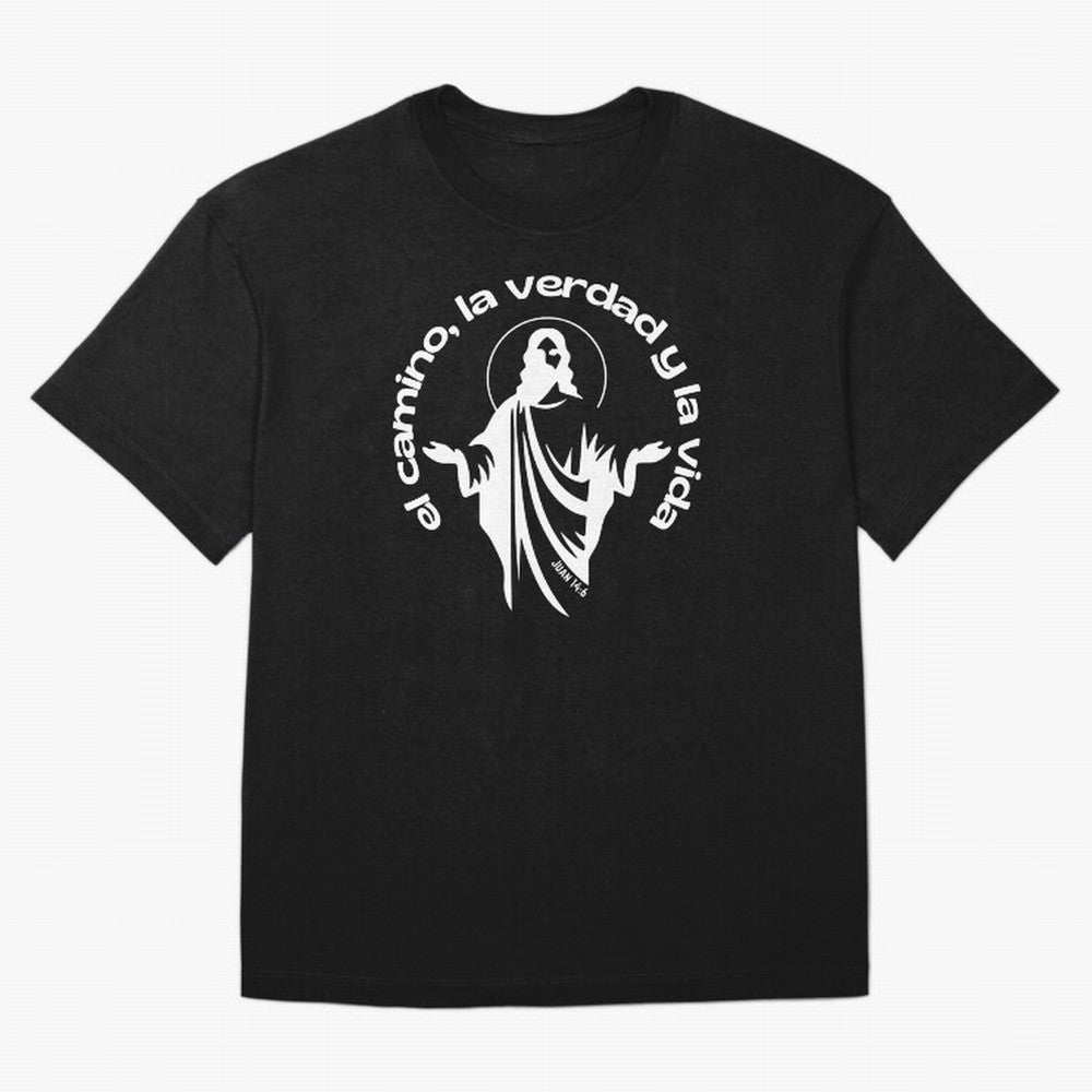el camino, la verdad y la vida Oversized T-Shirt Elevate FIFA World Cup 2026 for Fans of Messi and Cristiano Ronaldo and England and Germany, Bringing Worldwide Fan Energy, Dramatic Goals, Stadium Lights and Championship Celebrations; Ideal for