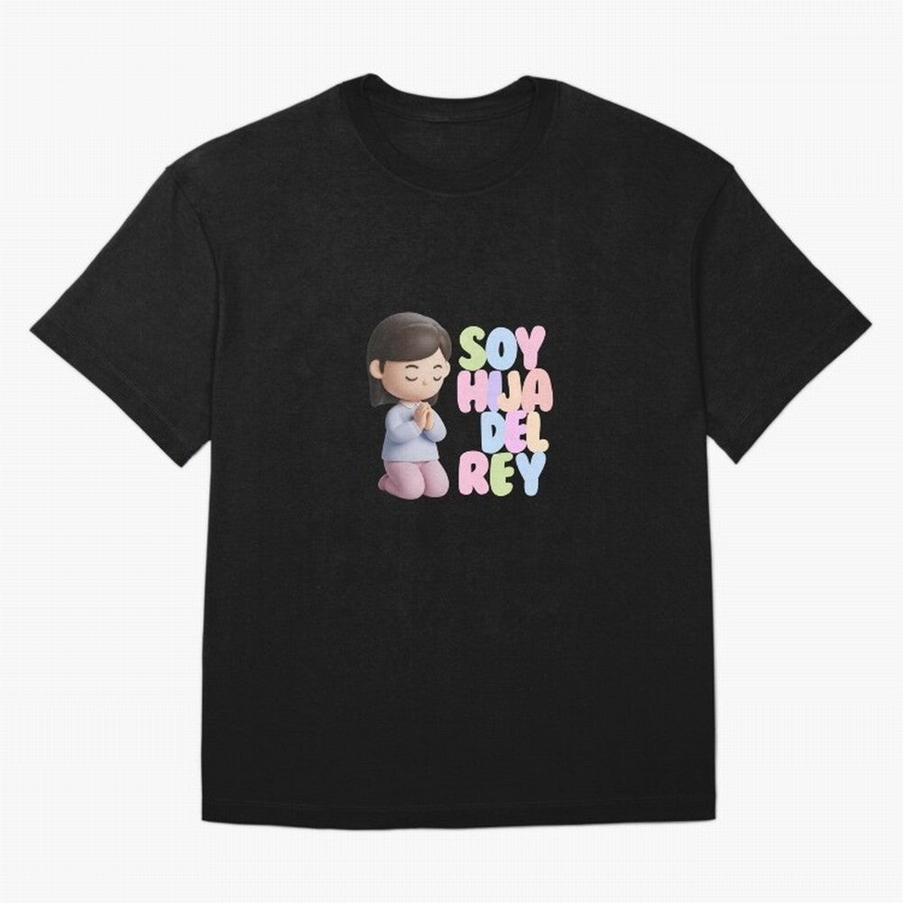 Soy Hija del Rey | Dise?o Cristiano Dulce en Colores Pastel Oversized T-Shirt Keep the Match Day Mood of FIFA World Cup 2026 USA Canada Mexico Spirit, Centered on Brazil, Neymar, Championship Spirit, Famous Goals, Roaring Crowds and International