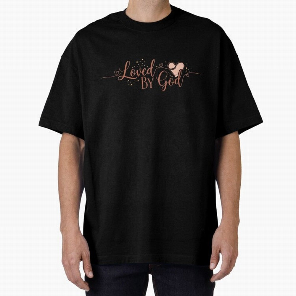Loved by God Oversized T-Shirt Discover Match Day Hype around FIFA World Cup 2026 USA Canada Mexico, Messi, CR7 and Mbappe, Argentina and Brazil, Game Day Rituals, Football Legends, Country Pride and the Road to the Final; Ideal for Passionate Fans
