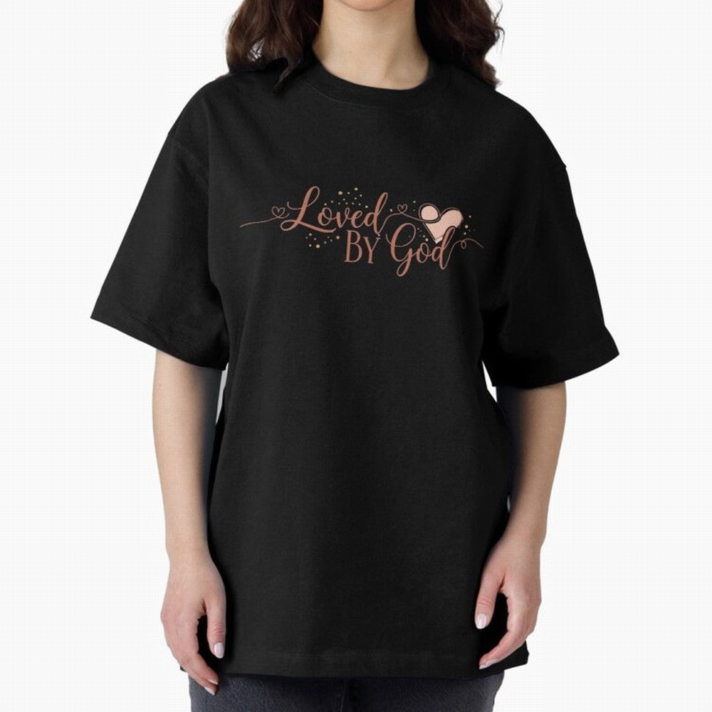 Loved by God Oversized T-Shirt Discover Match Day Hype around FIFA World Cup 2026 USA Canada Mexico, Messi, CR7 and Mbappe, Argentina and Brazil, Game Day Rituals, Football Legends, Country Pride and the Road to the Final; Ideal for Passionate Fans