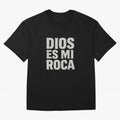 DIOS ES MI ROCA - White Stone Typography - Christian Oversized T-Shirt Celebrate Golden Goal Energy in the FIFA World Cup 2026 USA Canada Mexico Journey through Messi, Neymar and Mbappe Highlights, Brazil, Portugal and Argentina Pride, Vintage