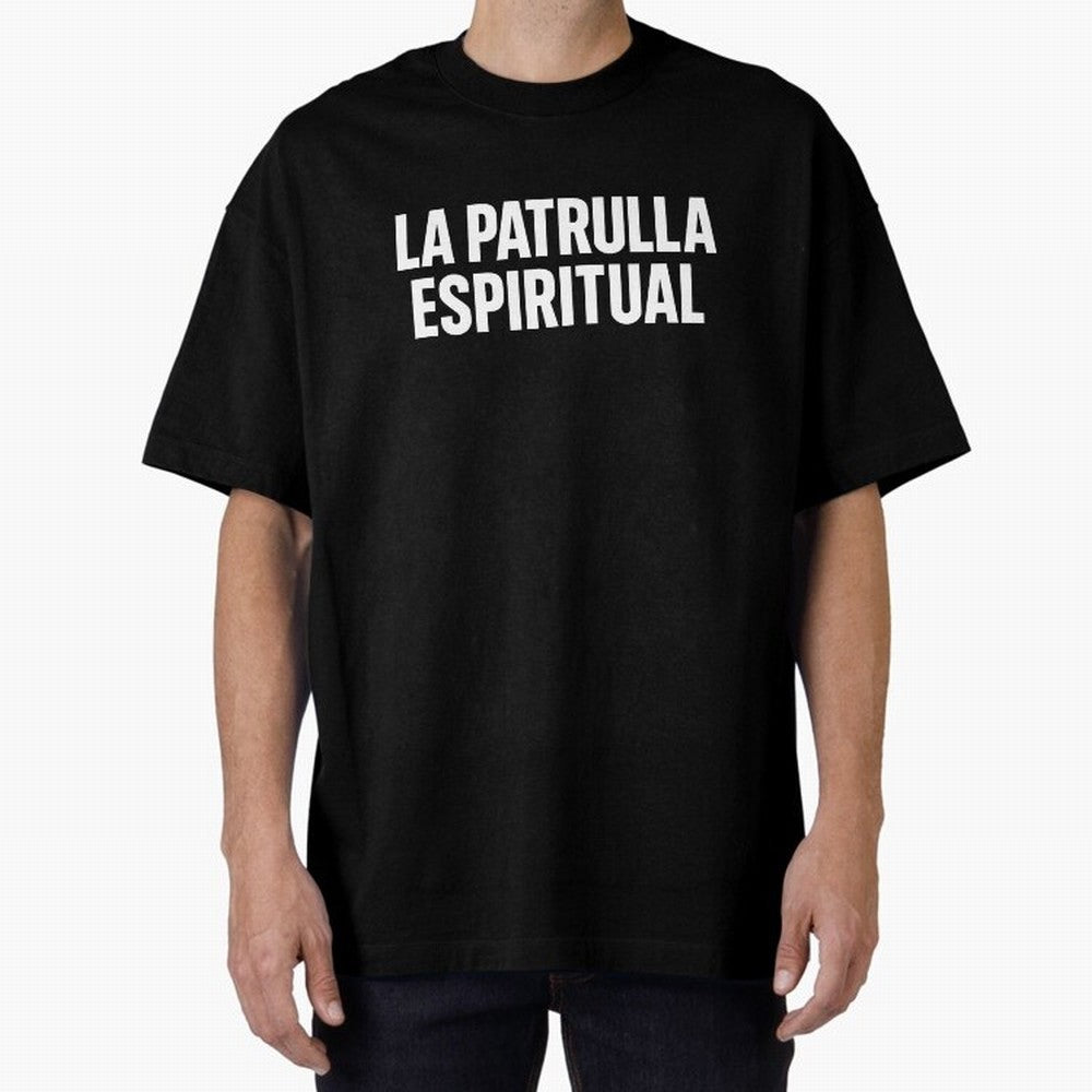 La Patrulla Espiritual, Spanish Faith Quote Gift, Christian Spiritual Humor Graphic Tee for Believers Latinos Oversized T-Shirt Turn Every Weekend Toward FIFA World Cup 2026 Group Stage Filled with CR7, Portugal, Spain and Germany Energy, Champion