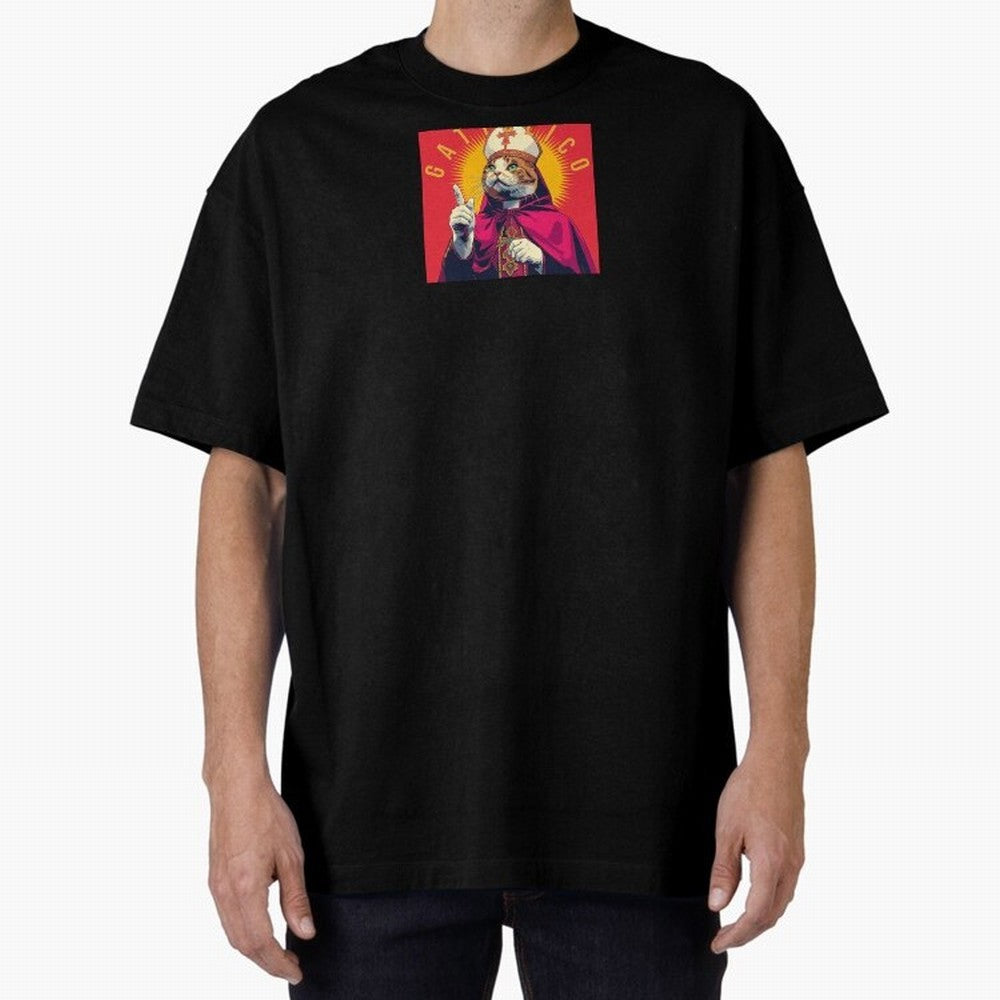 Gattolico Oversized T-Shirt Represent Football Lovers during Global Football Passion for FIFA World Cup 2026 Group Stage, Made for Cristiano Ronaldo, Haaland and CR7, England, Worldwide Fan Energy, Dramatic Goals, Stadium Lights and Championship
