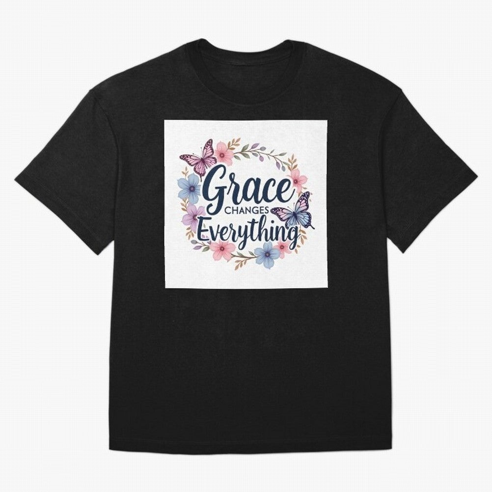 Grace Changes Everything T Shirt Oversized T-Shirt Show Your Tournament Heart for FIFA World Cup 2026 for Fans of Messi and Cristiano Ronaldo and Brazil, Bringing Match Day Excitement, Supporter Culture, Golden Goals and Global Football Passion;