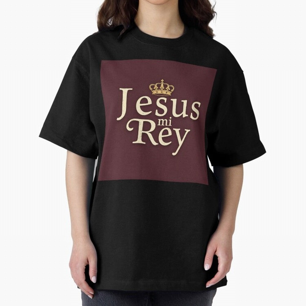 Jesus Mi Rey T Shirt Oversized T-Shirt Bring International Match Energy to FIFA World Cup 2026 Driven by Messi, CR7 and Mbappe, Argentina Energy, Goal Celebration Energy, Supporter Heritage, Football Icons and Worldwide Tournament Joy; Ideal for