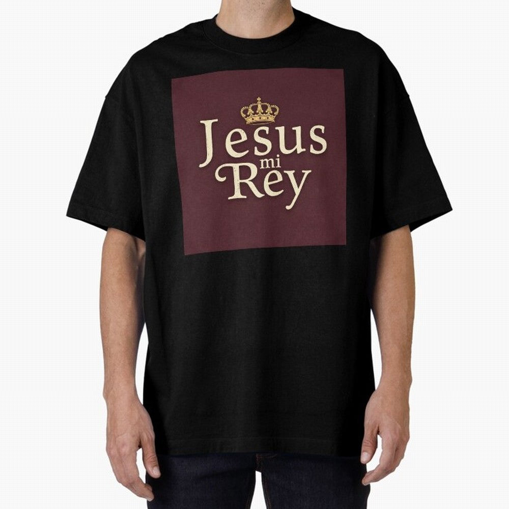 Jesus Mi Rey T Shirt Oversized T-Shirt Bring International Match Energy to FIFA World Cup 2026 Driven by Messi, CR7 and Mbappe, Argentina Energy, Goal Celebration Energy, Supporter Heritage, Football Icons and Worldwide Tournament Joy; Ideal for