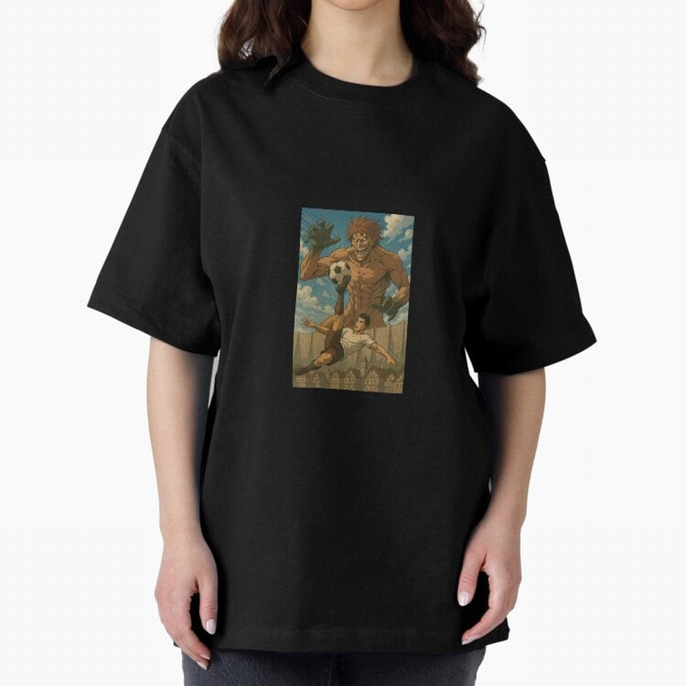 Cristiano Chilean Juventus on Titan Oversized T-Shirt Celebrate the Stars of FIFA World Cup 2026 Group Stage for Fans of Neymar and Germany, Bringing Goal Celebration Energy, Supporter Heritage, Football Icons and Worldwide Tournament Joy; Perfect