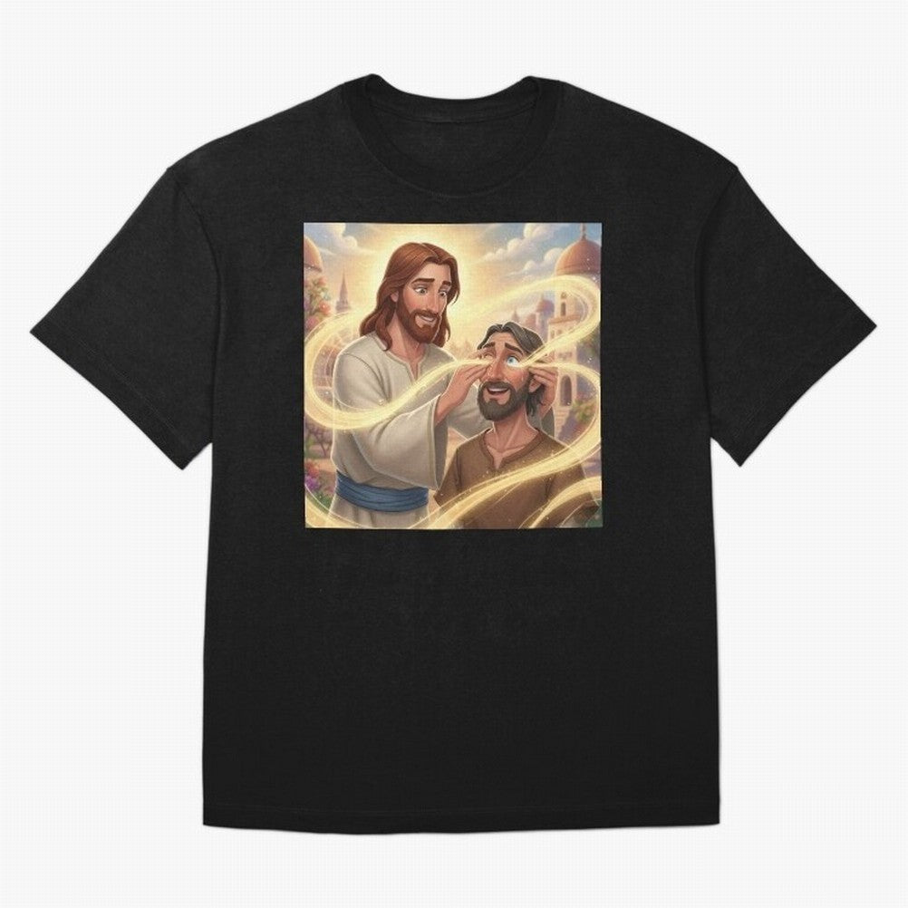 Jesus cure the blind Oversized T-Shirt Join the Countdown to FIFA World Cup 2026 USA Canada Mexico Featuring Mbappe, Netherlands Energy, Stadium Memories, Football Loyalty, International Chants and Championship Tradition; Made for Die Hard