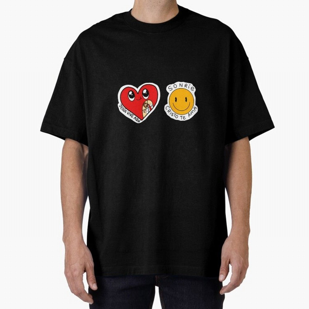 Jesus Vive Aqu Oversized T-Shirt Celebrate Football Dreams Across Global Football Passion for FIFA World Cup 2026 USA Canada Mexico, Filled with Messi, Neymar and Mbappe, Germany, Football Festival Excitement, Trophy Ambitions, Country Rivalries