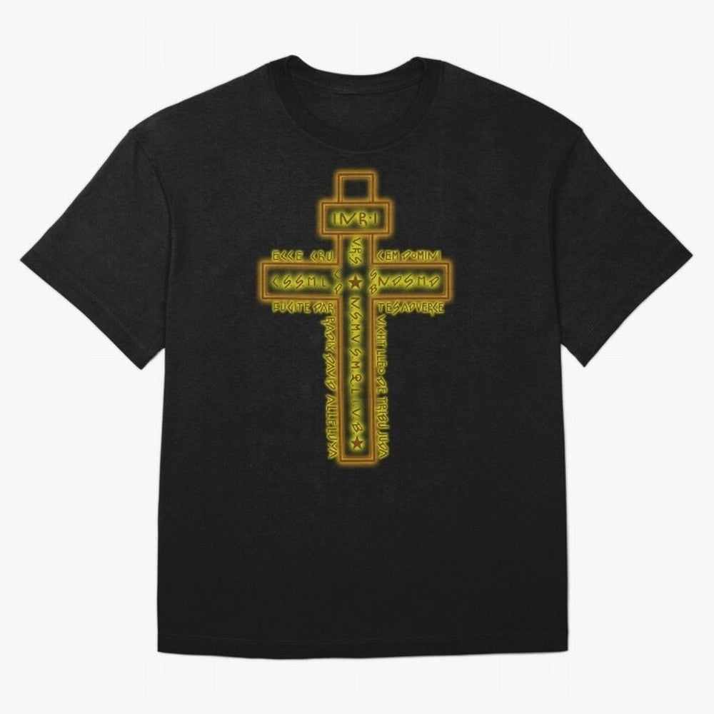 Cruz del Santo Padre Benito Color Oversized T-Shirt Turn Football Passion into FIFA World Cup 2026 USA Canada Mexico for Fans of Messi, CR7 and Mbappe and France and Portugal, Bringing Championship Spirit, Famous Goals, Roaring Crowds and