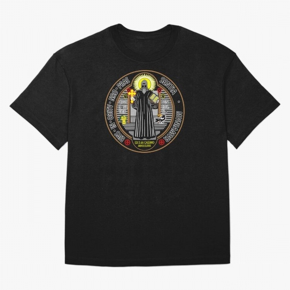 Medalla de San Benito Color Frontal Oversized T-Shirt Bring Trophy Dreams to the FIFA World Cup 2026 Journey through Messi Highlights, England, France and Netherlands Pride, Vintage Soccer Flavor, Modern Football Stars, National Flags and Final