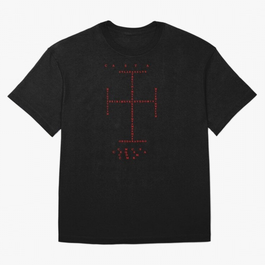 Cruz Ang¨¦lica de Santo Tom¨¢s de Aquino Black n Red Oversized T-Shirt Represent Football Lovers during FIFA World Cup 2026 Group Stage Highlighting CR7 and Messi, England Energy, Sports Nostalgia, International Competition, Famous Players and